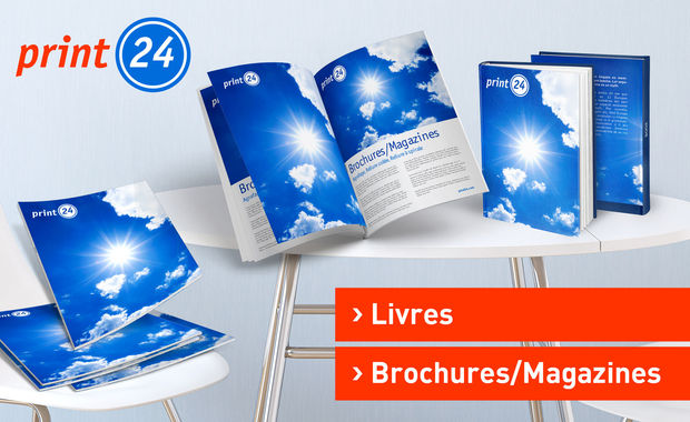 Imprimez vos Livres, Brochures et Magazines avec print24 à partir d'1 unité et à des prix tops